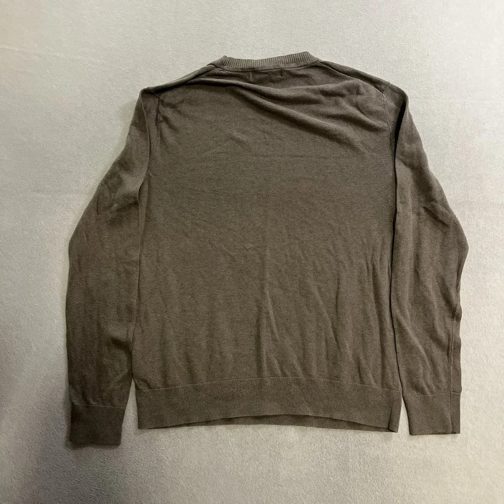 Banana Republic Sweater Adult Medium Long Sleeve Brown Silk Linen Lightweight
